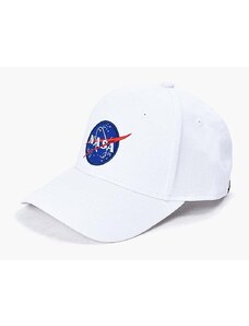 Βαμβακερό καπέλο του μπέιζμπολ Alpha Industries NASA Cap χρώμα: άσπρο