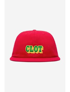 Βαμβακερό καπέλο του μπέιζμπολ CLOT χρώμα: κόκκινο