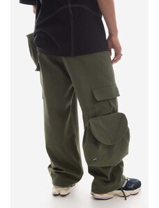 Βαμβακερό παντελόνι Ader Error Ader Error Bottom BMADSSBT0301KK χρώμα: πράσινο F30