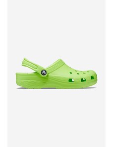 Παντόφλες Crocs Classic Clog 10001 χρώμα: πράσινο