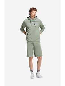 Μπλούζα adidas Originals Ess+ Hoody H χρώμα: πράσινο, με κουκούλα