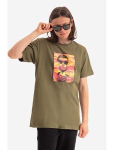 Βαμβακερό μπλουζάκι Maharishi Warhol Polaroid Portrait T-Shirt OCJ χρώμα: πράσινο