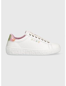 Δερμάτινα αθλητικά παπούτσια Karl Lagerfeld KUPSOLE III χρώμα: άσπρο, KL61073 F3KL61073