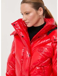 Μπουφάν με επένδυση από πούπουλα Karl Lagerfeld χρώμα: κόκκινο