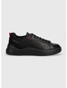 Δερμάτινα αθλητικά παπούτσια HUGO Blake χρώμα: μαύρο, 50498479 F350498479