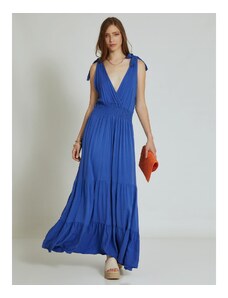 Celestino Maxi φόρεμα με δέσιμο μπλε για Γυναίκα