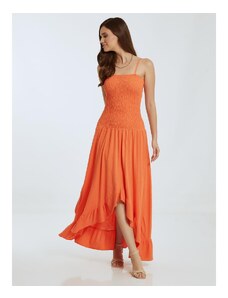 Celestino Ασύμμετρο βαμβακερό φόρεμα πορτοκαλι για Γυναίκα
