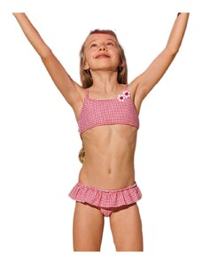Ysabel Mora Παιδικό-Εφηβικό Μαγιό Κορίτσι Bikini-Set Vichy