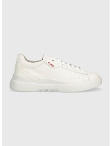 Δερμάτινα αθλητικά παπούτσια HUGO Blake χρώμα: άσπρο, 50499253 F350499253
