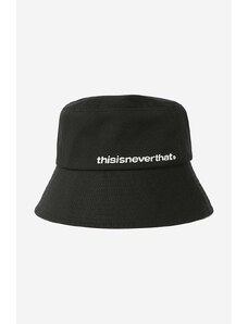 Βαμβακερό καπέλο thisisneverthat Long Bill Bucket Hat χρώμα: μαύρο