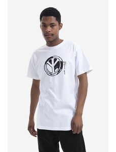 Βαμβακερό μπλουζάκι Maharishi Warhol Peace T-Shirt χρώμα: άσπρο