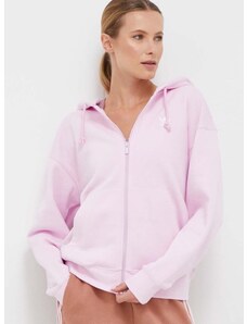 Μπλούζα adidas Originals χρώμα: ροζ, με κουκούλα