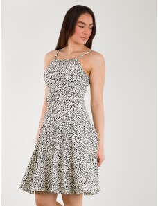 FREE WEAR Φόρεμα Γυναικείο με Print - Άσπρο - 005004