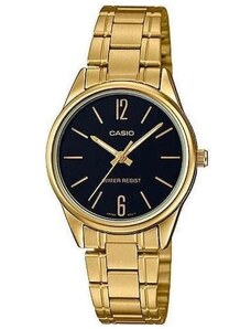 CASIO Collection - LTP-V005G-1B, Gold case with Stainless Steel Bracelet