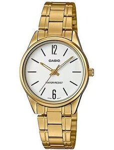 CASIO Collection - LTP-V005G-7B, Gold case with Stainless Steel Bracelet