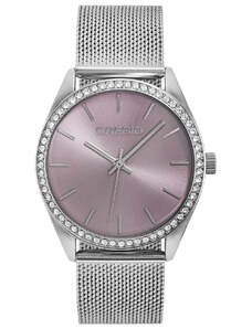 GREGIO Bianca II Crystals - GR370014 Silver case with Stainless Steel Bracelet