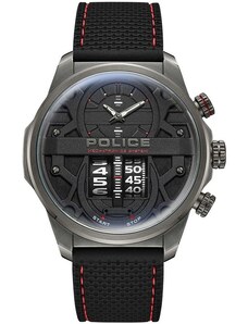 POLICE Rotorcrom - PEWJM0006505 , Grey case with Black Rubber Strap