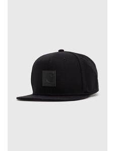 Βαμβακερό καπέλο του μπέιζμπολ Carhartt WIP Logo χρώμα: μαύρο