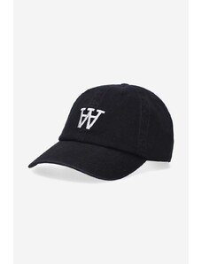 Βαμβακερό καπέλο του μπέιζμπολ Wood Wood Eli AA χρώμα: μαύρο