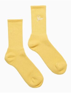 Κάλτσες by Parra Logo Crew χρώμα: κίτρινο