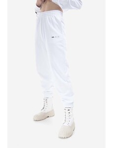 Βαμβακερό παντελόνι MCQ χρώμα: άσπρο