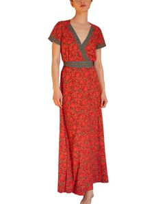 MADAME SHOU SHOU Φορεμα Meda paprika floral
