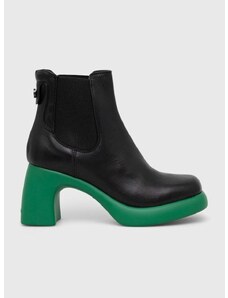 Δερμάτινες μπότες τσέλσι Karl Lagerfeld ASTRAGON γυναικείες, χρώμα: μαύρο, KL33840 F3KL33840