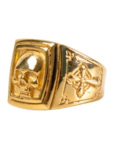 Arthur's Ατσάλινο Ανδρικό Δαχτυλίδι Ν-08 Gold