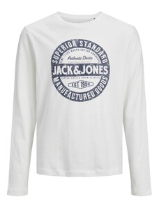 Jack & Jones Junior Μπλουζάκι μπλε / λευκό