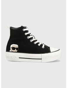 Πάνινα παπούτσια Karl Lagerfeld KAMPUS MAX χρώμα: μαύρο, KL60450N F3KL60450N