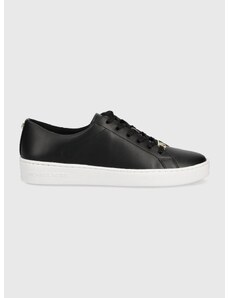 Δερμάτινα αθλητικά παπούτσια MICHAEL Michael Kors Keaton χρώμα: μαύρο F30