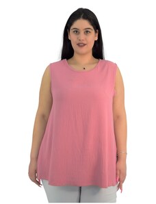 Francesca Fashion Γυναικεία Μπλούζα Αμάνικη 010 Ροζ