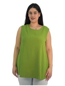 Francesca Fashion Γυναικεία Μπλούζα Αμάνικη 010 Πράσινο