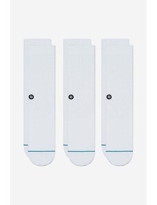 Κάλτσες Stance Icon 3-pack χρώμα: άσπρο