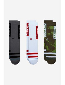 Κάλτσες Stance The OG 3-pack χρώμα: άσπρο