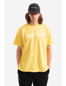 Βαμβακερό μπλουζάκι thisisneverthat T-Logo Tee χρώμα: κίτρινο