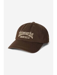 Βαμβακερό καπέλο του μπέιζμπολ thisisneverthat RS T-Logo Cap χρώμα: καφέ