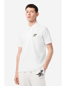 Βαμβακερό μπλουζάκι πόλο Lacoste x Netflix χρώμα: μπεζ F30