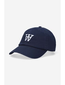 Βαμβακερό καπέλο του μπέιζμπολ Wood Wood Eli AA χρώμα: ναυτικό μπλε