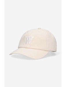 Βαμβακερό καπέλο του μπέιζμπολ Wood Wood Eli AA χρώμα: άσπρο