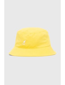 Βαμβακερό καπέλο Kangol Kapelusz Kangol Washed Bucket K4224HT WHITE χρώμα: κίτρινο