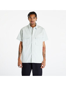 Ανδρικά πουκάμισα Nike Life Woven Military Short-Sleeve Button-Down Shirt Light Silver/ White