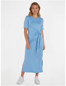 Γαλάζια γυναικεία maxi-φορέματα Tommy Hilfiger - Γυναικεία