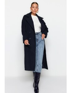 Trendyol Μοντέρνο παλτό - Σκούρο μπλε - Basic