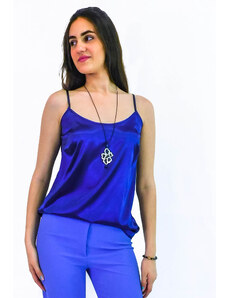 Vaya Fashion Boutique Μενταγιόν καρδιές με μπλε πέτρες