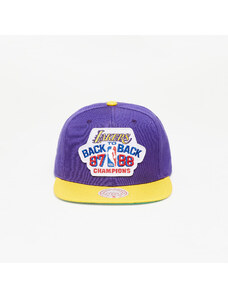 Cap Mitchell & Ness NBA Lakers B2B Snapback Hwc Los Angeles Lakers Purple/ Yellow