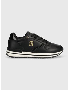 Παιδικά αθλητικά παπούτσια Tommy Hilfiger χρώμα: μαύρο