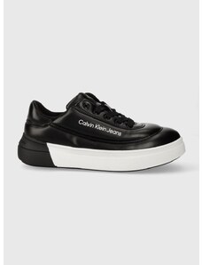 Παιδικά αθλητικά παπούτσια Calvin Klein Jeans χρώμα: μαύρο
