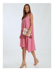 Celestino Φόρεμα με ανάγλυφο ύφασμα σκουρο ροζ για Γυναίκα