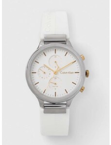 Ρολόι Calvin Klein 25200244 χρώμα: άσπρο